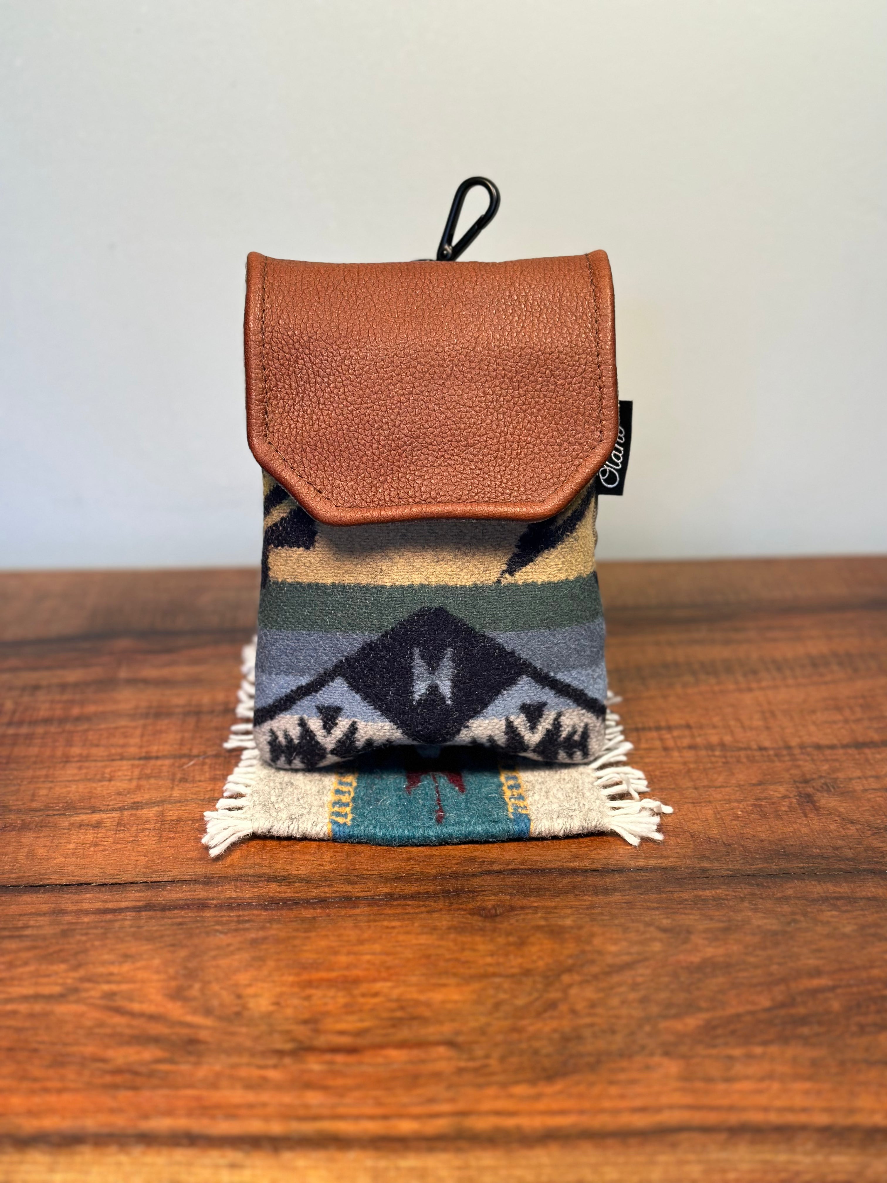 Rangefinder Case Wool/Waxed Canvas/Leather Öland Golf