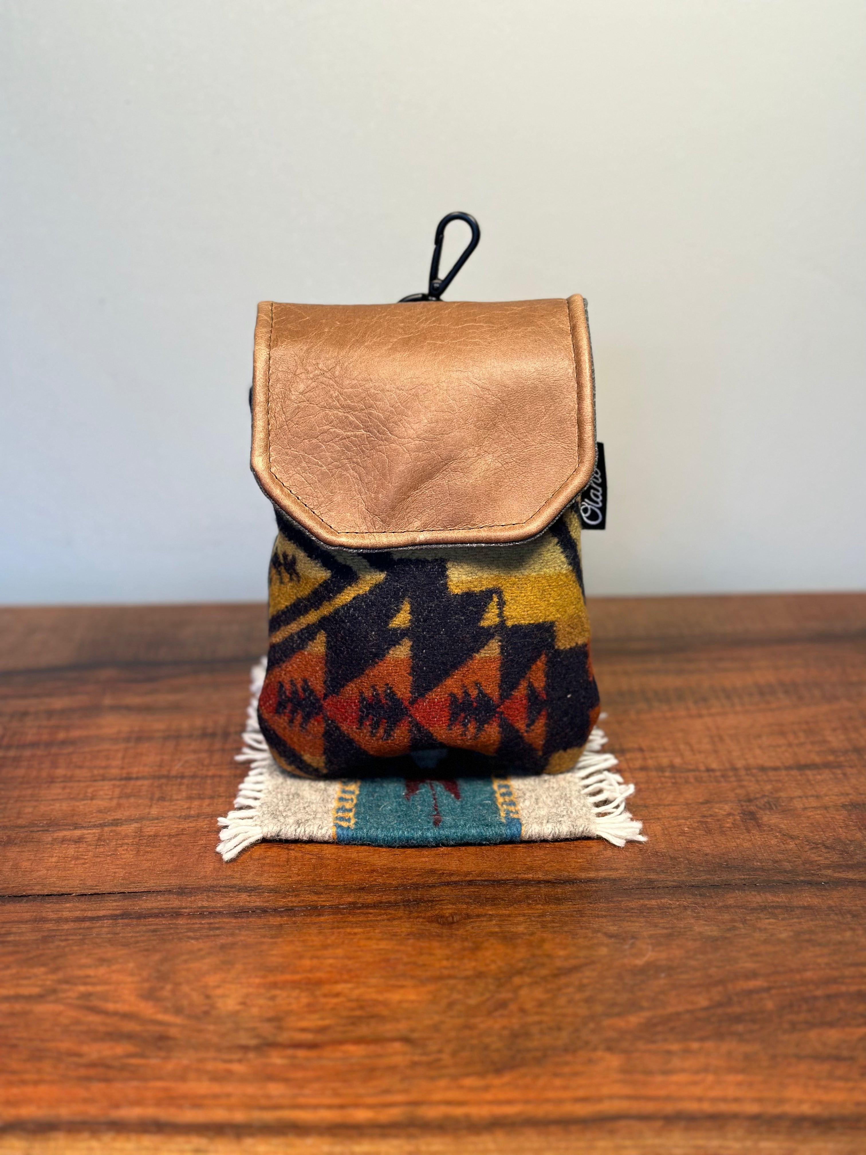 Rangefinder Case Wool/Waxed Canvas/Leather Öland Golf