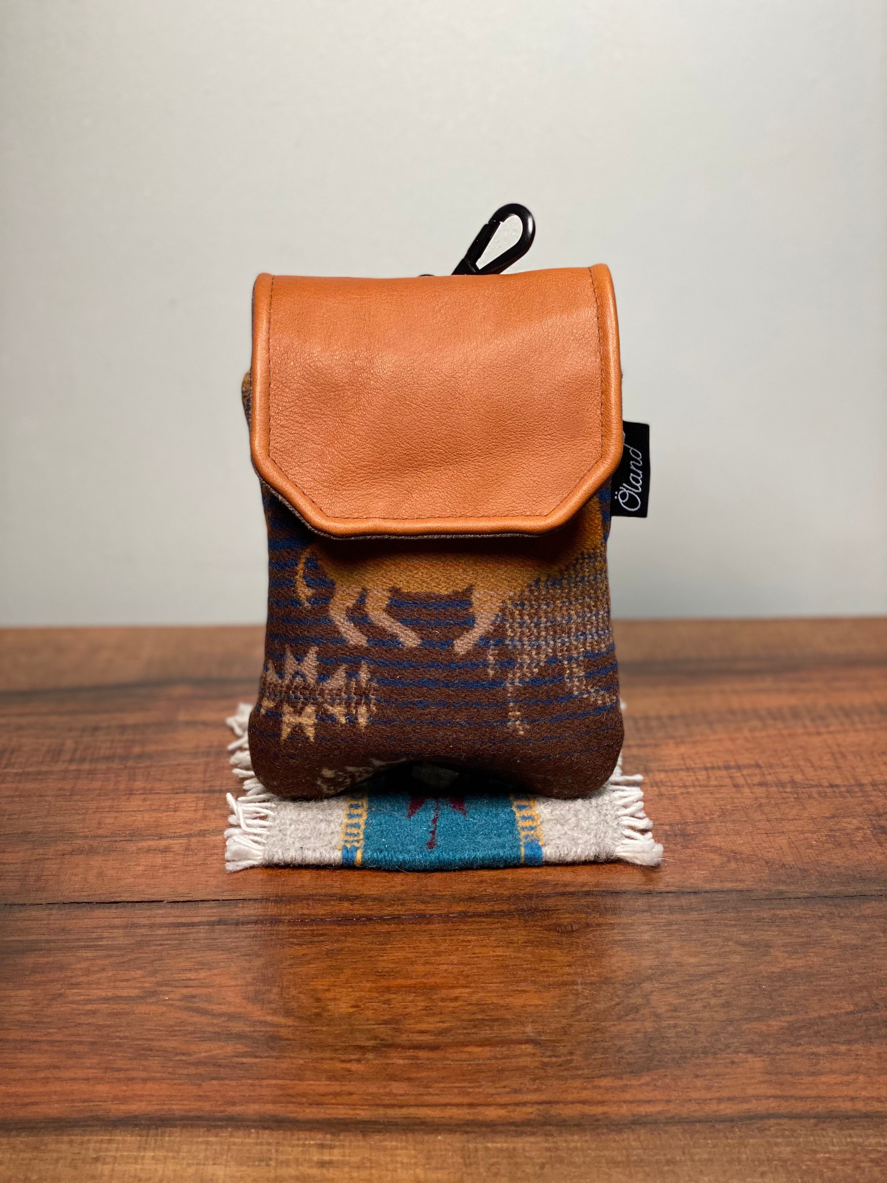 Rangefinder Case Wool/Waxed Canvas/Leather Öland Golf