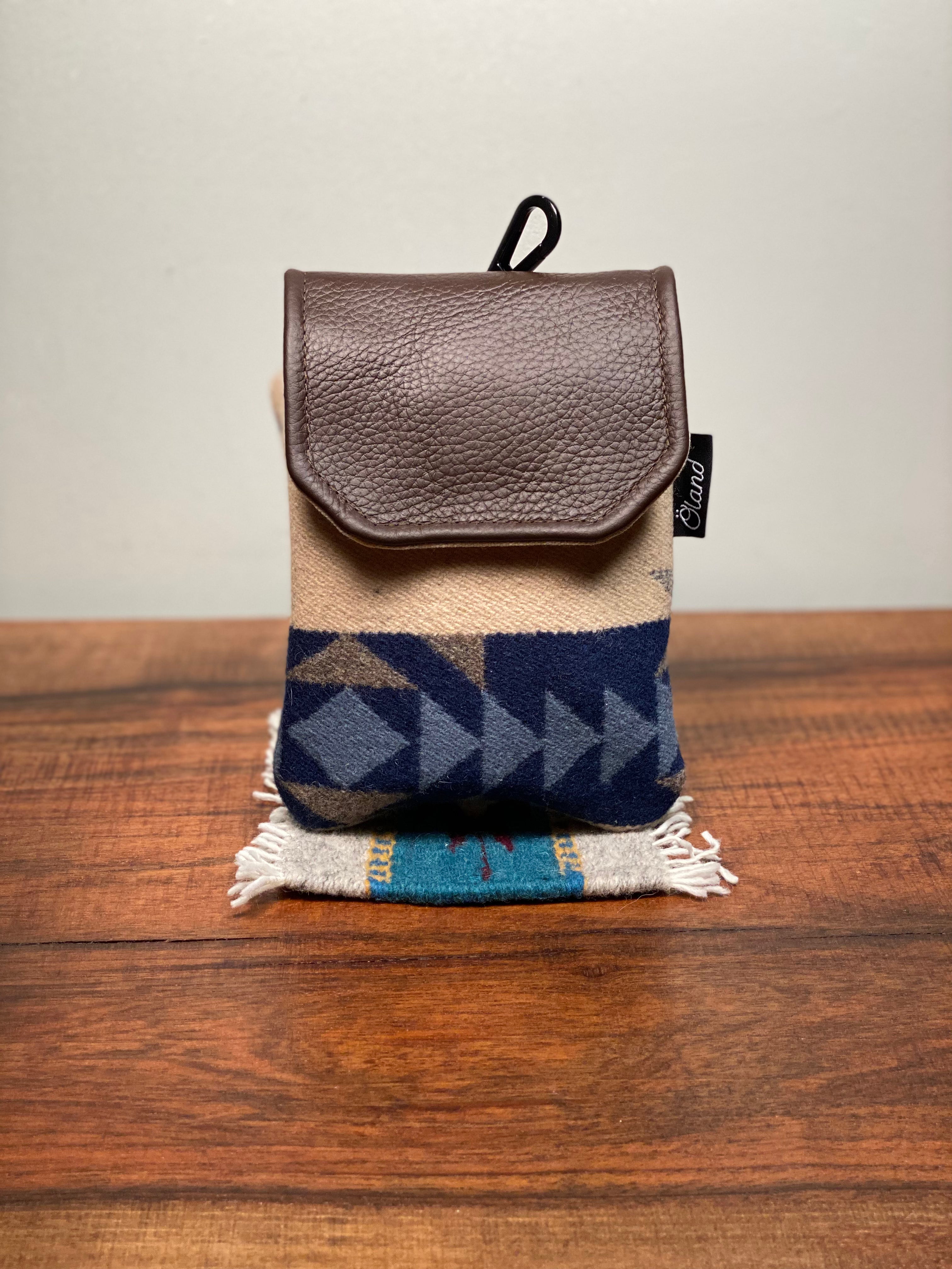 Rangefinder Case Wool/Waxed Canvas/Leather Öland Golf